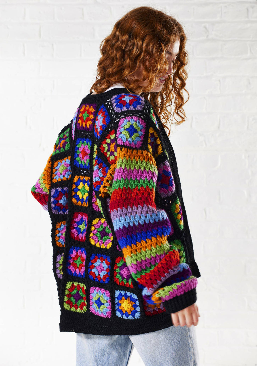 Crochet Rainbow Cardigan