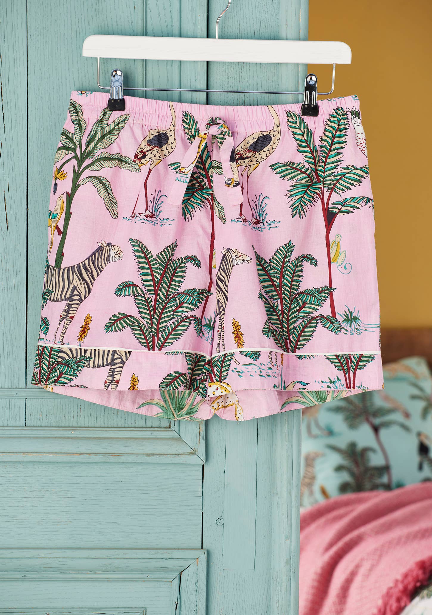 Jungle Print Short Pyjamas - Pink