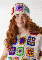 Crochet Rainbow Vest