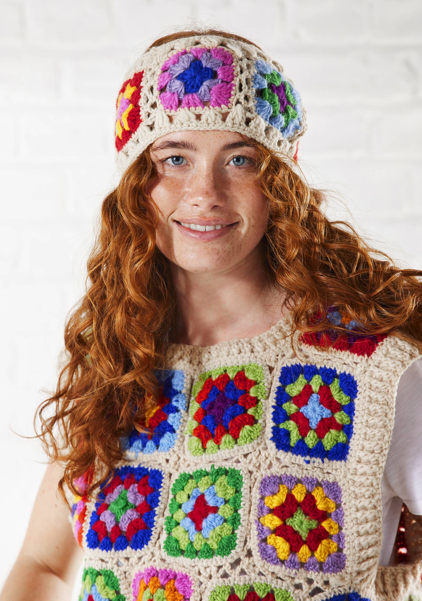 Crochet Rainbow Vest