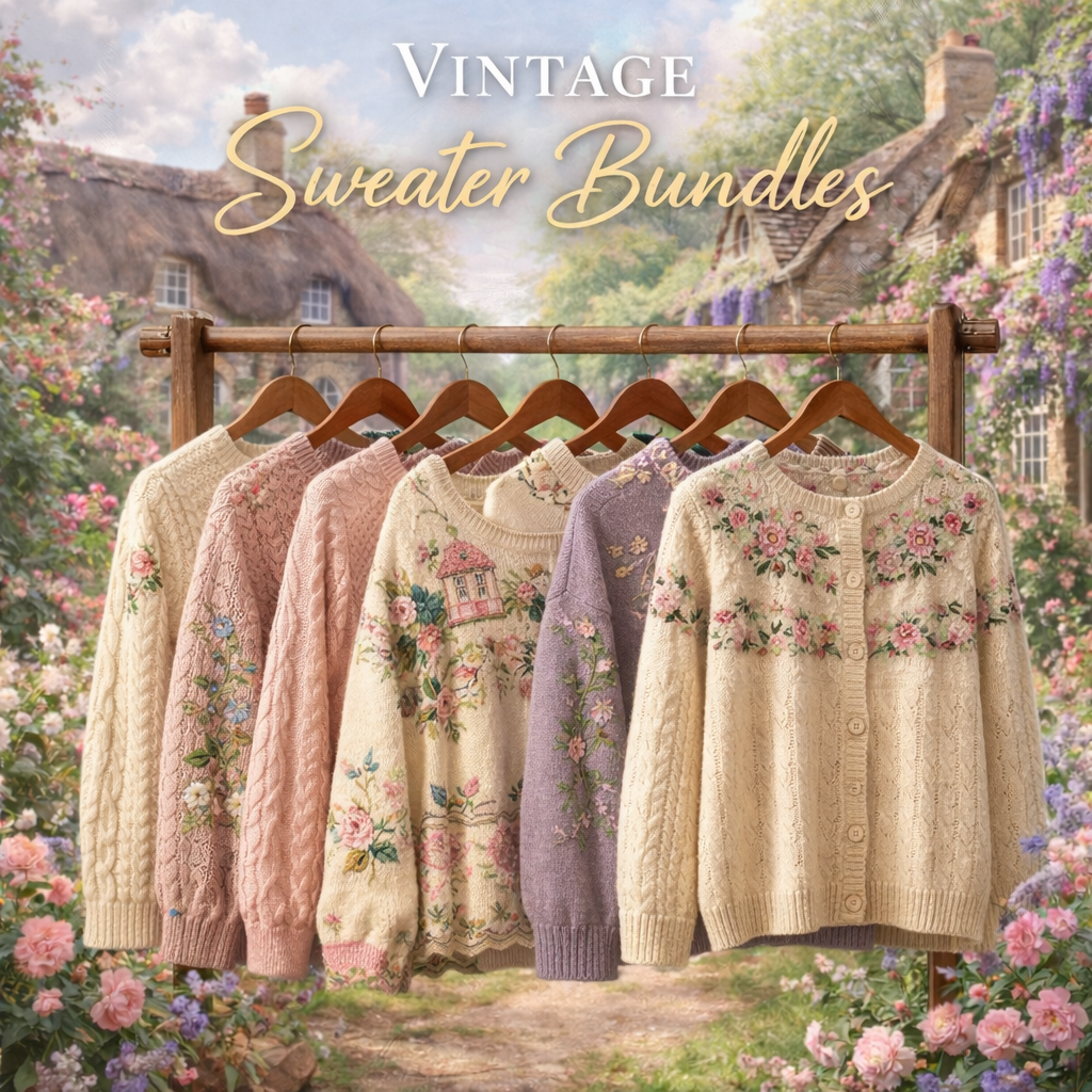 Vintage Sweater Bundle – 5 Piece Set