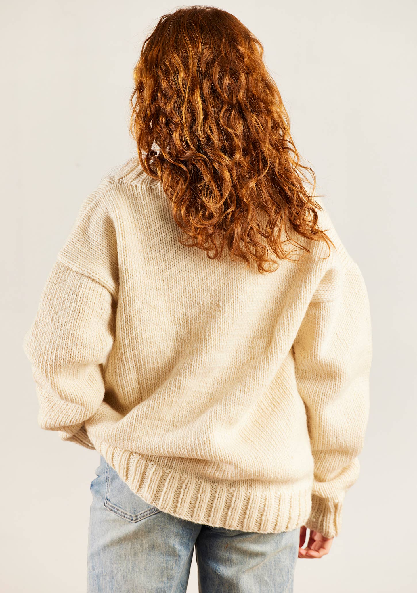 Rainbow Heart Hand Knitted Jumper