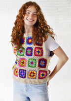 Crochet Rainbow Vest