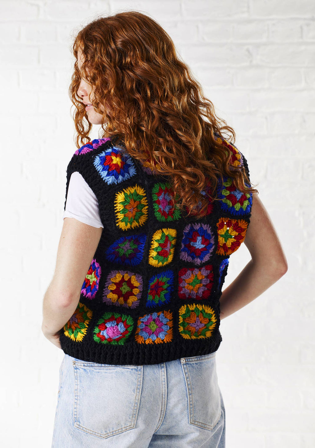 Crochet Rainbow Vest