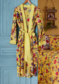 Bird Of Paradise Dressing Gown - Yellow