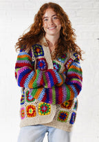 Crochet Rainbow Cardigan