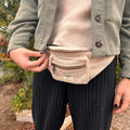 Cotton Hemp Waist Bag - Natural