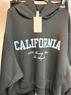 California Slogan Hoodie – Black (One Size)