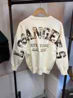 Los Angeles Slogan Knit Jumper – Cream (One Size)