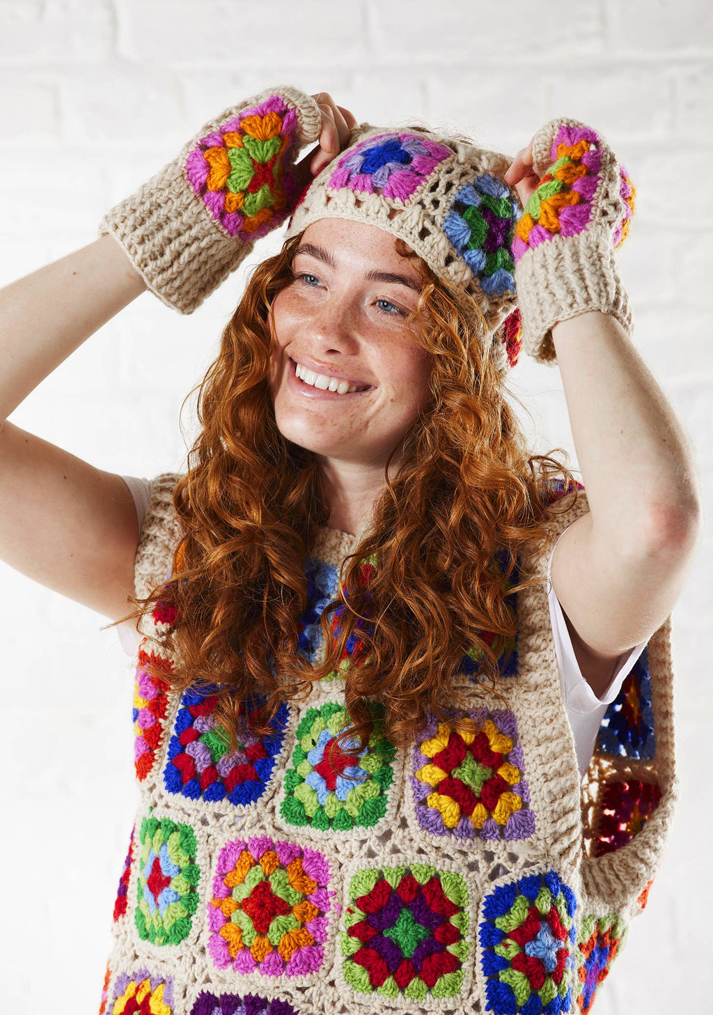 Crochet Rainbow Vest