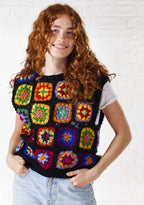 Crochet Rainbow Vest