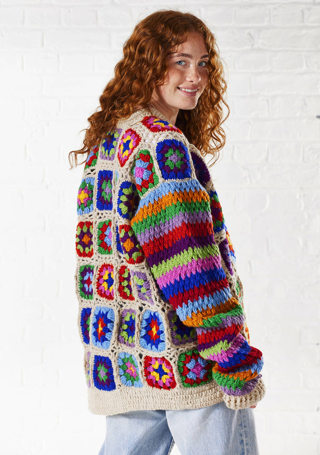 Crochet Rainbow Cardigan