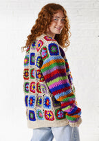 Crochet Rainbow Cardigan