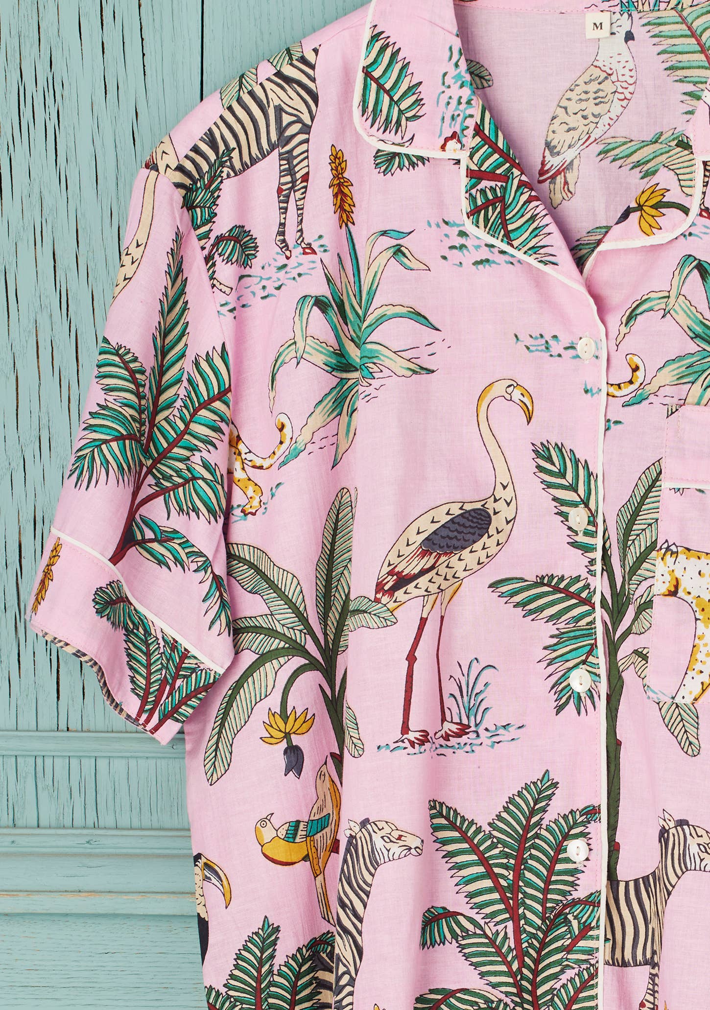 Jungle Print Short Pyjamas - Pink