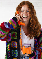 Crochet Rainbow Cardigan